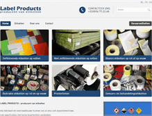 Tablet Screenshot of label-products.com